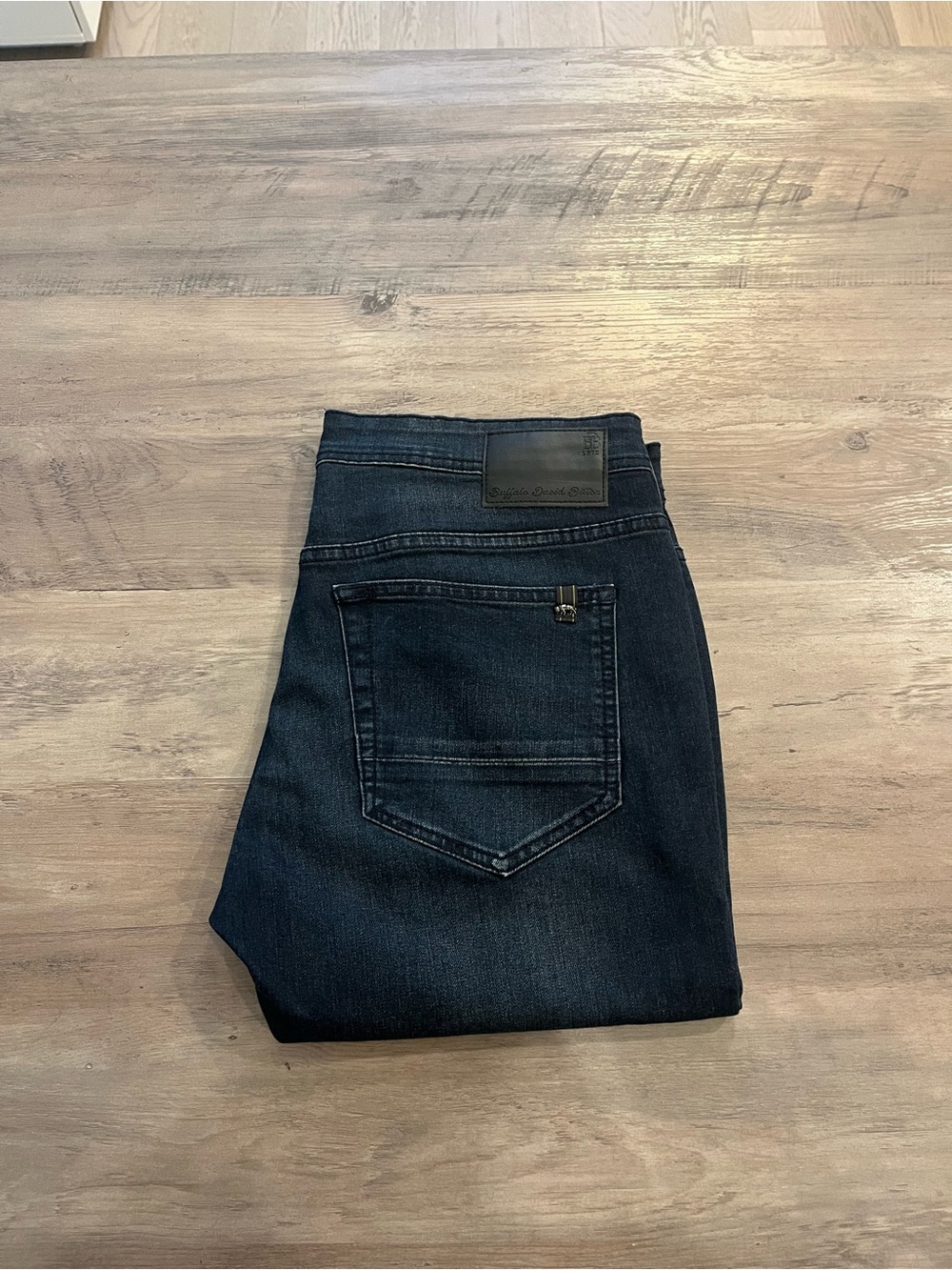 Buffalo David Bitton Men’s Dark Indigo Slim Straight Jeans